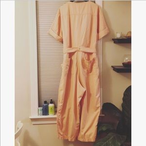 madewell top stitched coverall jumpsuit